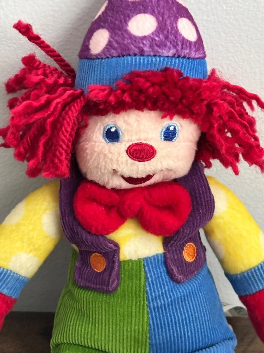 VINTAGE Gymboree Gymbo Clown Plush Doll Stuffed Toy 2004 Laughing SOUND WORKS